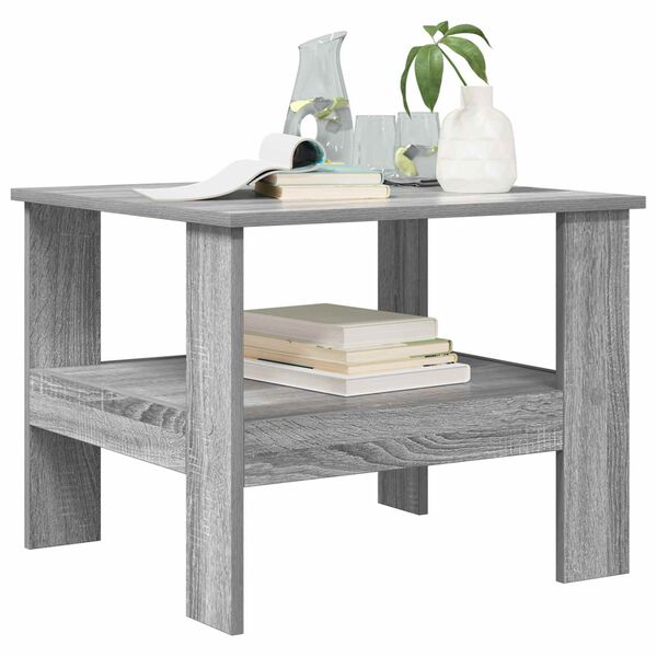 vidaXL Tavolino da salotto Grigio Sonoma 57 x 55 x 45 cm