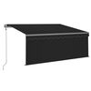 vidaXL Tenda Automatica Parasole LED Sensore Vento 3x2,5m Antracite