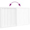 vidaXL Cancello per Cani Pieghevole 2 Pannelli Bianco 160 cm Pioppo