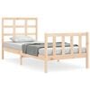 vidaXL Giroletto senza Materasso 90x200 cm in Legno Massello di Pino