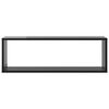 vidaXL Mensole Parete Cubo 6pz Grigio Lucido 80x15x26,5cm Multistrato