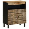 vidaXL Credenza 60x33,5x75 cm in Legno Massello di Mango Grezzo