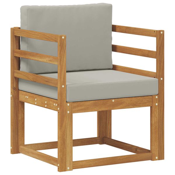 vidaXL Divano da esterno Legno di Acacia Massello e Poliestere