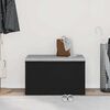 vidaXL Panca per ingresso con cassetto Rovere Nero 80 x 40 x 45 cm