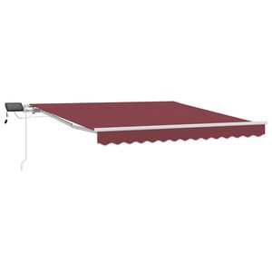 vidaXL Tenda da Sole Retrattile Manuale con LED Bord&ograve; 300x250 cm