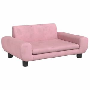 vidaXL Divano per Bambini Rosa 70x45x33 cm in Velluto