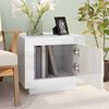 vidaXL Tavolino Salotto Bianco Lucido 51x50x45 cm in Legno Multistrato