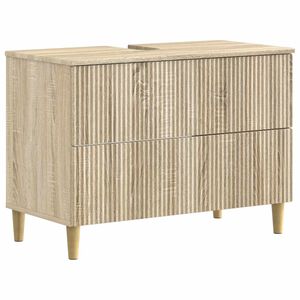 vidaXL Armadio per Lavabo da Bagno ARNHEM Rovere Sonoma