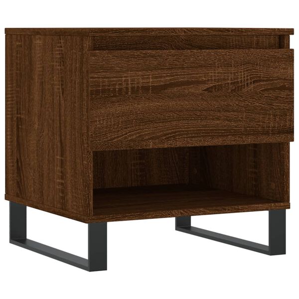 vidaXL Tavolino da Salotto Rovere Marrone 50x46x50cm Legno Multistrato