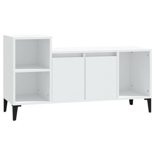 vidaXL Mobile Porta TV Bianco 100x35x55 cm in Legno Multistrato