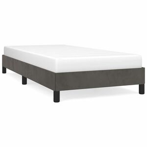 vidaXL Giroletto senza Materasso Grigio Scuro 80x200 cm Velluto