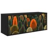 vidaXL Mobile TV da Parete ZAANDAM 102 x 33 x 40 cm Rovere Nero