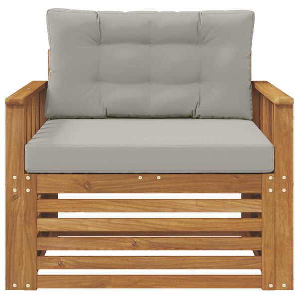 vidaXL Set di divani da esterno Legno di Acacia Massello e Poliestere