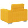vidaXL Divano Sedia Giallo Chiaro 100x77x82 cm in Tessuto di Velluto a Coste