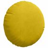 vidaXL Cuscini per Seduta 2 pcs Giallo Ø 40 x 13 cm Velluto