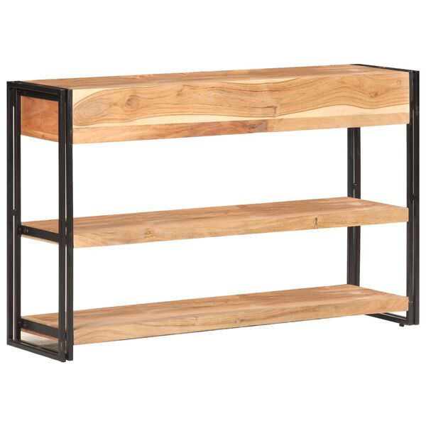 vidaXL Credenza 120x30x75 cm in Legno Massello di Acacia
