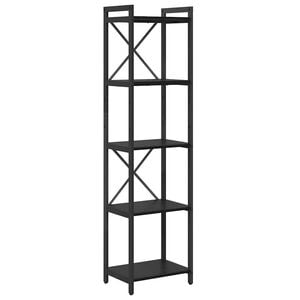 vidaXL Libreria 40 x 30 x 155 cm Legno ingegnerizzato Rovere Nero