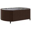 vidaXL Set Divani da Giardino 10pz con Cuscini in Polyrattan Marrone