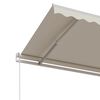 vidaXL Tenda da Sole Retrattile Automatica 500x350 cm Crema