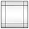 vidaXL Specchio da Parete Nero 30x30 cm Quadrato in Ferro