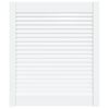 vidaXL Anta a Lamelle Bianca 69x59,4 cm in Legno di Pino