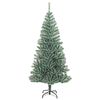 vidaXL Albero di Natale Artificiale con 300 LED Palline e Neve 210 cm