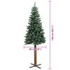 vidaXL Albero di Natale snodato con 150 LED Verde e Bianco 150 cm