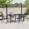 vidaXL Set da Pranzo per Giardino 5 pcs Antracite