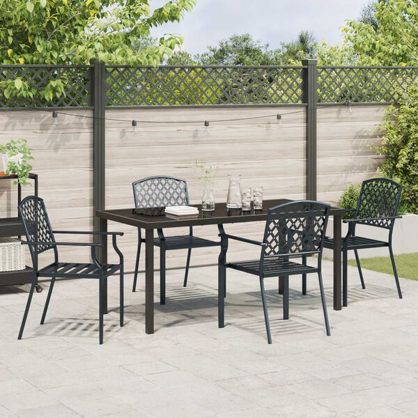 vidaXL Set da Pranzo per Giardino 5 pcs Antracite