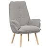 vidaXL poltrona Grigio chiaro 69 x 74 x 93 cm Tessuto Sherpa