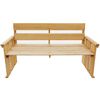 vidaXL Panchina da Giardino 160 cm in Legno di Pino Impregnato