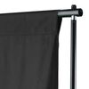vidaXL Fondale in Cotone Nero senza Supporto 300x300 cm per Croma Key