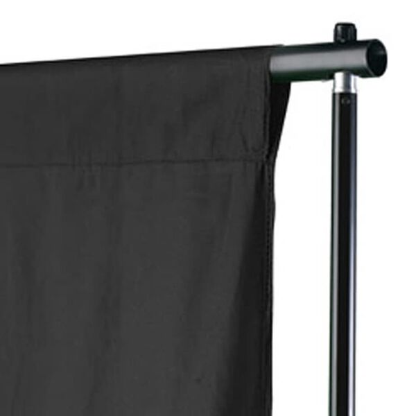 vidaXL Fondale in Cotone Nero senza Supporto 300x300 cm per Croma Key