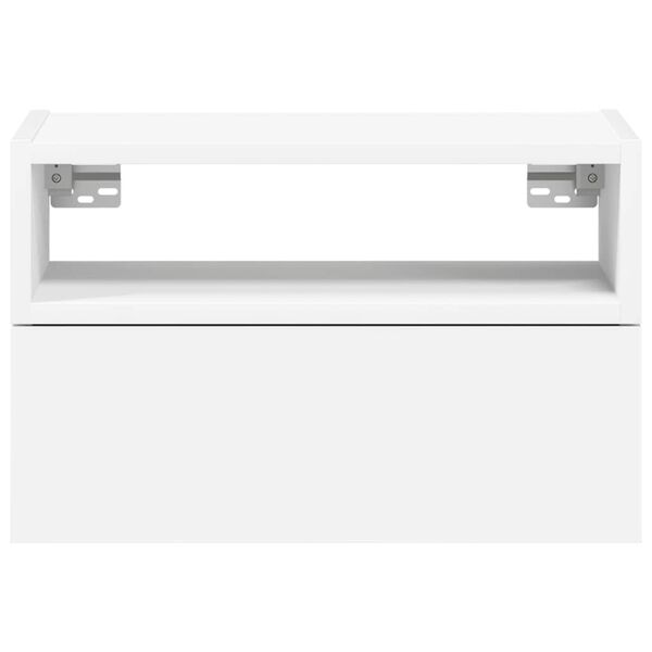 vidaXL Comodini a Muro 2 pz Bianchi 45x26x28,5 cm