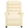 vidaXL Poltrona Massaggiante Crema in Similpelle
