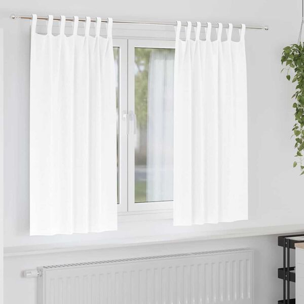vidaXL Tende Blackout con Anelli 2 pcs Bianco Puro 175 x 140 cm