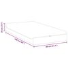 vidaXL Materasso Bianco e Grigio 80 x 160 cm Molle Insacchettate