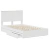 vidaXL Letto con Contenitore Bianco 120 x 200 cm Legno multistrato