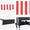 vidaXL Tenda da Sole Rosso e Bianco 350 x 250 x 165 cm