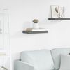 vidaXL Scaffale a Parete Grigio Lucido 40x23x3,8 cm in MDF