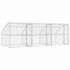 vidaXL Cuccia per cani 3 pz Argento 6 x 2 x 2 m Acciaio zincato