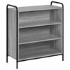 vidaXL Credenza Sonoma grigio 97 x 33 x 81 cm Legno ingegnerizzato