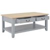 vidaXL Tavolino da Salotto Grigio 100x55x40 cm in Legno