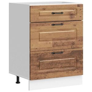 vidaXL Base da Cucina Kalmar Legno Vecchio in Legno Multistrato
