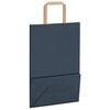 vidaXL Sacchetti di Carta 250 pz con Manici Blu 21x11x31 cm