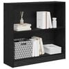vidaXL Libreria Rovere Nero 80 x 24 x 76 cm Legno multistrato