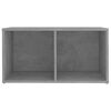 vidaXL Mobili TV 2 pz Grigio Cemento 72x35x36,5cm in Legno Multistrato