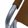 vidaXL Sedie da Regista 2 pz in Acciaio Marroni