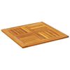 vidaXL Piano per Tavolo 60x60x2 cm Quadrato Legno Massello di Acacia