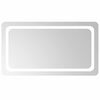 vidaXL Specchio da bagno LED Trasparente 90 x 50 cm vetro temperato
